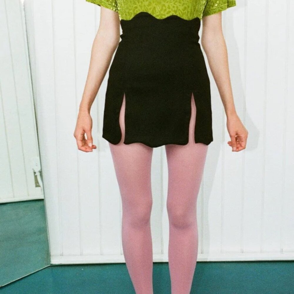 NEW Fashion Brand Company - Ink Stain Mini Skirt - L